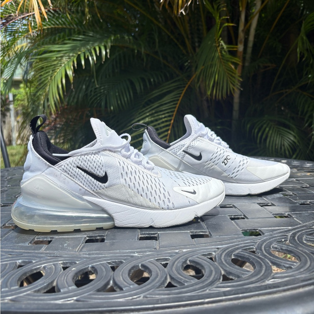 Nike Air Max 270 White and Black Sneakers